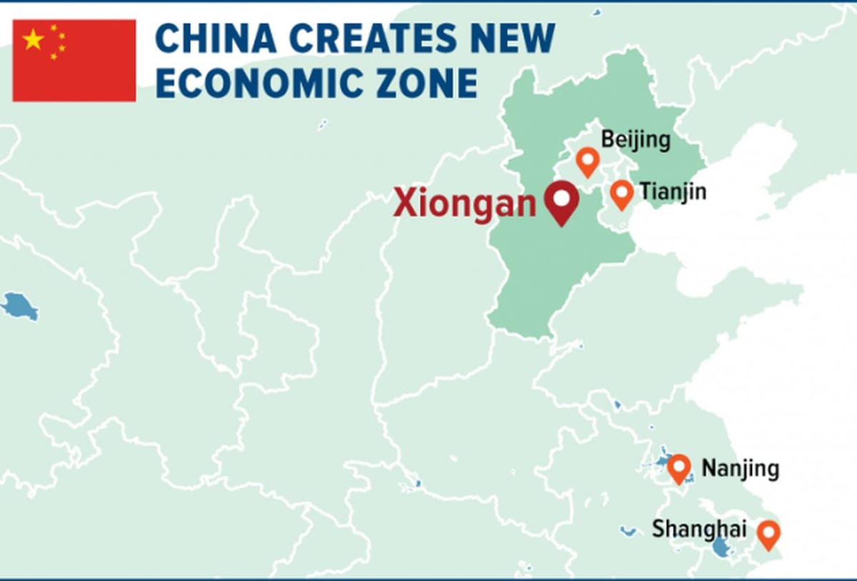 zemljevid Shenzhen posebni ekonomski coni,