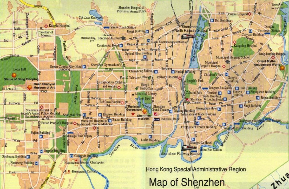 Shenzhen zemljevid sveta