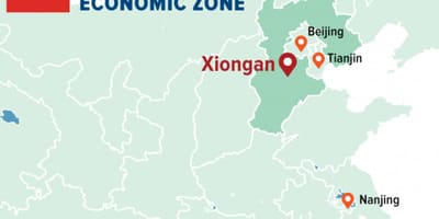 Zemljevid Shenzhen posebni ekonomski coni,