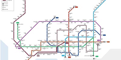 Shenzhen mtr zemljevid